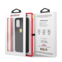 Ferrari kietas dėklas FESSIHCS67BK S20+ G985 juodas / juodas silikonas