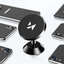 Wozinsky Magnetic Car Mount for Dashboard 360 Self-Adhesive Black (WMH-05)