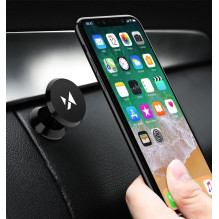 Wozinsky Magnetic Car Mount for Dashboard 360 Self-Adhesive Black (WMH-05)