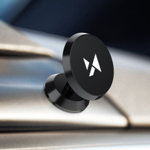 „Wozinsky“ magnetinis automobilio laikiklis prietaisų skydeliui, 360°, lipnus, juodas (WMH-05)