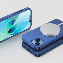 Joyroom 360 Full Case priekinis ir galinis dangtelis, skirtas iPhone 13 + grūdinto stiklo ekrano apsauga mėlyna (JR-BP92 Joyroom 360 Full Case priekinis ir galinis dangtelis, skirtas iPhone 13 + grūdinto stiklo ekrano apsauga mėlyna (JR-BP92