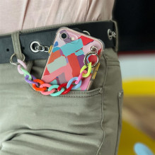 Color Chain Case gel flexible elastic case cover with a chain pendant for Samsung Galaxy A22 5G multicolour (1) Color Chain Case gel flexible elastic case cover with a chain pendant for Samsung Galaxy A22 5G multicolour (1)