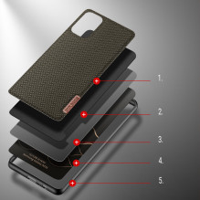 Dux Ducis Fino dėklas, padengtas nailono medžiaga, skirtas Samsung Galaxy A03s žaliai Dux Ducis Fino dėklas, padengtas nailono medžiaga, skirtas Samsung Galaxy A03s žaliai