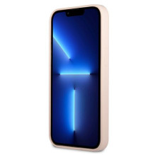 Guess GUHCP13SSLTGP iPhone 13 mini 5,4 colio rožinis / rožinis kietas silikoninis trikampis
