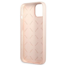 Guess GUHCP13SSLTGP iPhone 13 mini 5.4" pink / pink hardcase Silicone Triangle