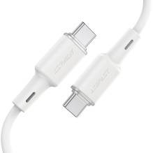 Acefast C2-03-CC USB-C - USB-C PD QC kabelis 60W 3A 480Mb / s 1,2m - baltas