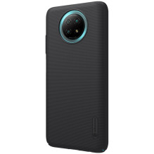 Nillkin Super Frosted Shield sustiprintas dėklo dangtelis skirtas Xiaomi Redmi Note 9T 5G juodas