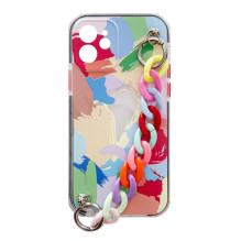 Color Chain Case gelio lankstus elastingas dėklo dangtelis su grandinės pakabuku, skirtu Samsung Galaxy S21+ 5G (S21 Plu Color Chain Case gelio lankstus elastingas dėklo dangtelis su grandinės pakabuku, skirtu Samsung Galaxy S21+ 5G (S21 Plu