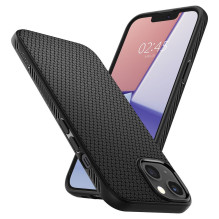 Spigen Liquid Air iPhone 13 dėklas – matinės juodos spalvos