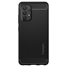 Spigen tvirtas šarvų dėklas, skirtas Samsung Galaxy A52 / A52S – matinė juoda