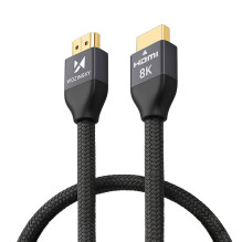 „Wozinsky“ HDMI 2.1 kabelis 8K 60 Hz 48 Gbps / 4K 120 Hz / 2K 144 Hz 1 m sidabrinis (WHDMI-10)