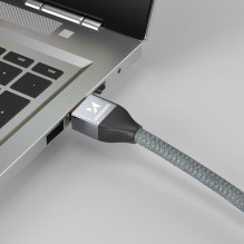 „Wozinsky“ HDMI 2.1 kabelis 8K 60 Hz 48 Gbps / 4K 120 Hz / 2K 144 Hz 1 m sidabrinis (WHDMI-10)