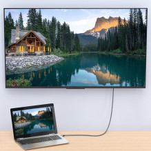 Wozinsky HDMI 2.1 Cable 8K 60 Hz 48 Gbps / 4K 120 Hz / 2K 144 Hz 1 m Silver (WHDMI-10)