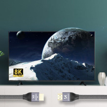 „Wozinsky“ HDMI 2.1 kabelis 8K 60 Hz 48 Gbps / 4K 120 Hz / 2K 144 Hz 1 m sidabrinis (WHDMI-10)