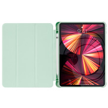 „iPad Pro 12.9“ 2021 / 2020 planšetinio kompiuterio dėklas su stovo funkcija, žalias „iPad Pro 12.9“ 2021 / 2020 planšetinio kompiuterio dėklas su stovo funkcija, žalias