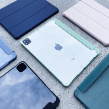 „iPad Pro 12.9“ 2021 / 2020 planšetinio kompiuterio dėklas su stovo funkcija, žalias „iPad Pro 12.9“ 2021 / 2020 planšetinio kompiuterio dėklas su stovo funkcija, žalias