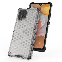Honeycomb Case šarvų dangtelis su TPU buferiu, skirtas Samsung Galaxy A42 5G raudonas