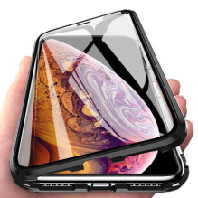 Wozinsky Full Magnetic Case Full Body Front and Back Cover with built-in glass for Vivo X60 black-transparent Wozinsky Full Magnetic Case Full Body Front and Back Cover with built-in glass for Vivo X60 black-transparent
