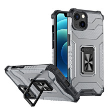 Crystal Ring Case Kickstand Tvirtas tvirtas dangtelis iPhone 13 mini juodas