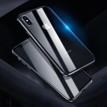 Wozinsky Full Magnetic Case Full Body Front and Back Cover with built-in glass for Vivo X60 black-transparent Wozinsky Full Magnetic Case Full Body Front and Back Cover with built-in glass for Vivo X60 black-transparent