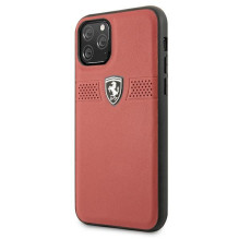 Ferrari FEOBAHCN58RE iPhone 11 Pro 5,8 colio raudonas / raudonas kietas dėklas Off Track Leather