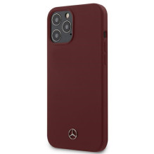 „Mercedes“ silikoninis dėklas „iPhone 12 Pro Max“ – raudonas