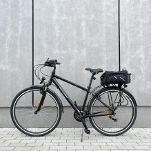 Wozinsky Bike Pannier Rack Bag with Shoulder Strap 9L (Rain Cover Included) Black (WBB22BK)