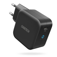 Choetech GaN USB Type C sieninis įkroviklis 61W Power Delivery juodas (Q6006)