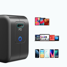 Choetech GaN USB Type C wall charger 61W Power Delivery black (Q6006)