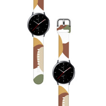Dirželis Moro, skirtas Samsung Galaxy Watch 40 / 41 / 42 / 43 / 44 mm silikoninės apyrankės laikrodžio apyrankė - 4 rašt
