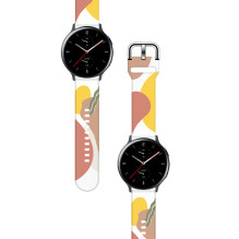 Dirželis Moro, skirtas Samsung Galaxy Watch 40 / 41 / 42 / 43 / 44 mm silikoninės apyrankės laikrodžio apyrankė - 7 rašt