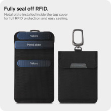 Apsaugos nuo vagystės Spigen Pouch Keyless RFID signalų blokatorius - juodas