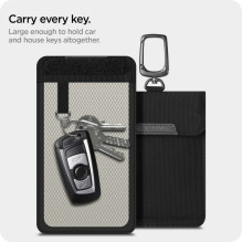 Apsaugos nuo vagystės Spigen Pouch Keyless RFID signalų blokatorius - juodas