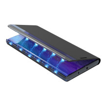 Sleep Case Knygų lentynos tipo dėklas su išmaniuoju langu, skirtas iPhone 13 mini juodas