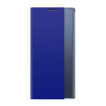 Sleep Case Knygų lentynos tipo dėklas su išmaniuoju langu, skirtas iPhone 13 mini mėlynai