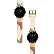 Dirželis Moro, skirtas Samsung Galaxy Watch 40 / 41 / 42 / 43 / 44 mm silikoninės apyrankės laikrodžio apyrankė - 16 raš