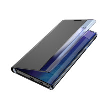 Sleep Case Knygų lentynos tipo dėklas su išmaniuoju langu, skirtas iPhone 13 mini rožinei