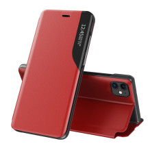 Eco Leather View Case elegantiškas knygų spintos tipo dėklas su stovu iPhone 13 mini raudonam Eco Leather View Case elegantiškas knygų spintos tipo dėklas su stovu iPhone 13 mini raudonam