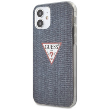 Guess GUHCP12SPCUJULDB iPhone 12 mini 5.4" navy / dark blue hardcase Jeans Collection
