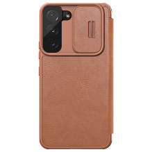 Nillkin Qin Leather Pro Case Case for Samsung Galaxy S22+ (S22 Plus) Camera Protector Holster Cover Flip Case Brown Nillkin Qin Leather Pro Case Case for Samsung Galaxy S22+ (S22 Plus) Camera Protector Holster Cover Flip Case Brown