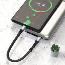 Dudao L10C USB-C – USB-C PD laidas 100W 5A 0,23m – juodas Dudao L10C USB-C – USB-C PD laidas 100W 5A 0,23m – juodas