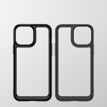 Outer Space Case Case for iPhone 12 Pro Max Hard Cover with Gel Frame Red