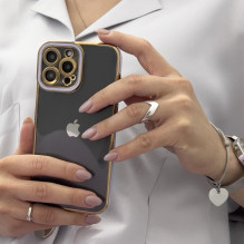 Madingas dėklo dangtelis, skirtas Xiaomi Redmi Note 11 Pro Gold Frame Gel Cover Baltas Madingas dėklo dangtelis, skirtas Xiaomi Redmi Note 11 Pro Gold Frame Gel Cover Baltas