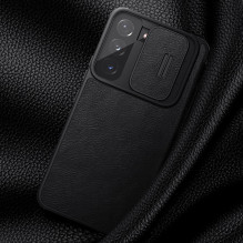 Nillkin Qin Leather Pro Case Dėklas, skirtas Samsung Galaxy S22+ (S22 Plus) Camera Protector Dėklas Dėklas Flip Case Rud Nillkin Qin Leather Pro Case Dėklas, skirtas Samsung Galaxy S22+ (S22 Plus) Camera Protector Dėklas Dėklas Flip Case Rud