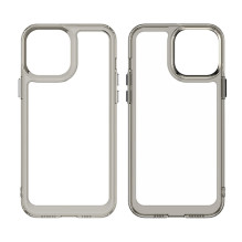 „Outer Space Case“ dėklas, skirtas „iPhone 12 Pro Max“ kietu dangteliu su raudonu gelio rėmeliu