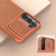 Nillkin Qin Leather Pro Case Case for Samsung Galaxy S22+ (S22 Plus) Camera Protector Holster Cover Flip Case Brown Nillkin Qin Leather Pro Case Case for Samsung Galaxy S22+ (S22 Plus) Camera Protector Holster Cover Flip Case Brown