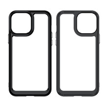 Outer Space Case Case for iPhone 12 Pro Max Hard Cover with Gel Frame Red