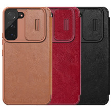 Nillkin Qin Leather Pro Case Case for Samsung Galaxy S22+ (S22 Plus) Camera Protector Holster Cover Flip Case Brown Nillkin Qin Leather Pro Case Case for Samsung Galaxy S22+ (S22 Plus) Camera Protector Holster Cover Flip Case Brown