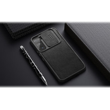Nillkin Qin Leather Pro Case Dėklas, skirtas Samsung Galaxy S22+ (S22 Plus) Camera Protector Dėklas Dėklas Flip Case Rud Nillkin Qin Leather Pro Case Dėklas, skirtas Samsung Galaxy S22+ (S22 Plus) Camera Protector Dėklas Dėklas Flip Case Rud