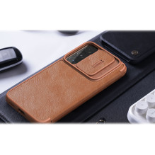 Nillkin Qin Leather Pro Case Case for Samsung Galaxy S22+ (S22 Plus) Camera Protector Holster Cover Flip Case Brown Nillkin Qin Leather Pro Case Case for Samsung Galaxy S22+ (S22 Plus) Camera Protector Holster Cover Flip Case Brown